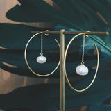 Pearl Hoop Küpe