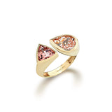 14K Altın Moi et Toi Turmalin Serçe Parmak Yüzük