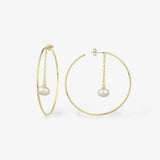 Pearl Hoop Küpe
